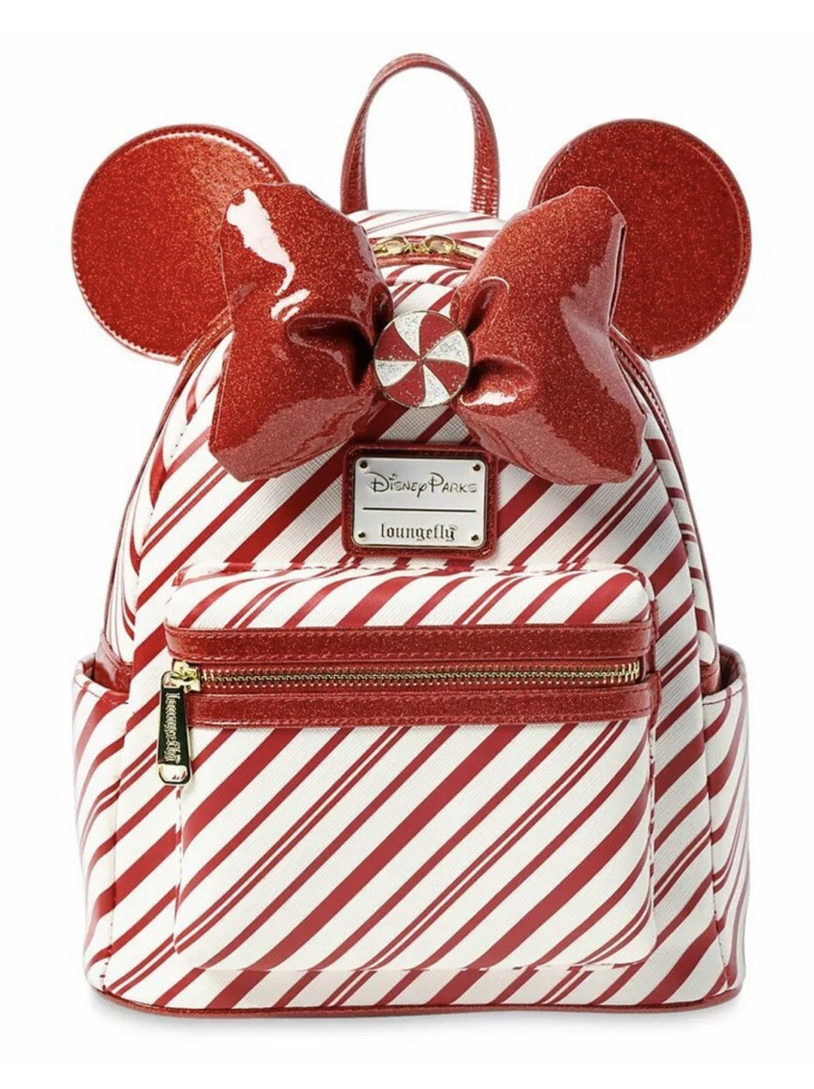 NWT DISNEY PARKS LOUNGEFLY PEPPERMINT CANDY MINI BACKPACK  display picture 1