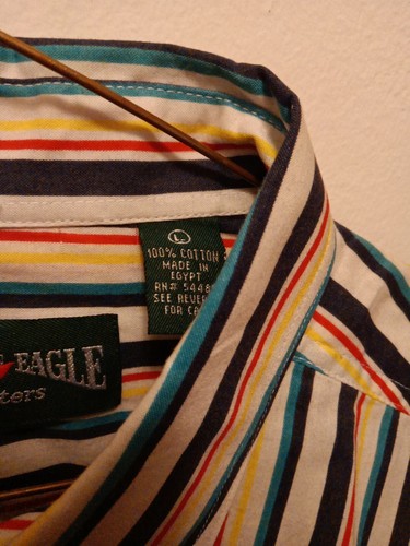 American Eagle Outfitters Short Sleeve Button Up Shirt. 100% Cotton Large - 第 2/6 張圖片