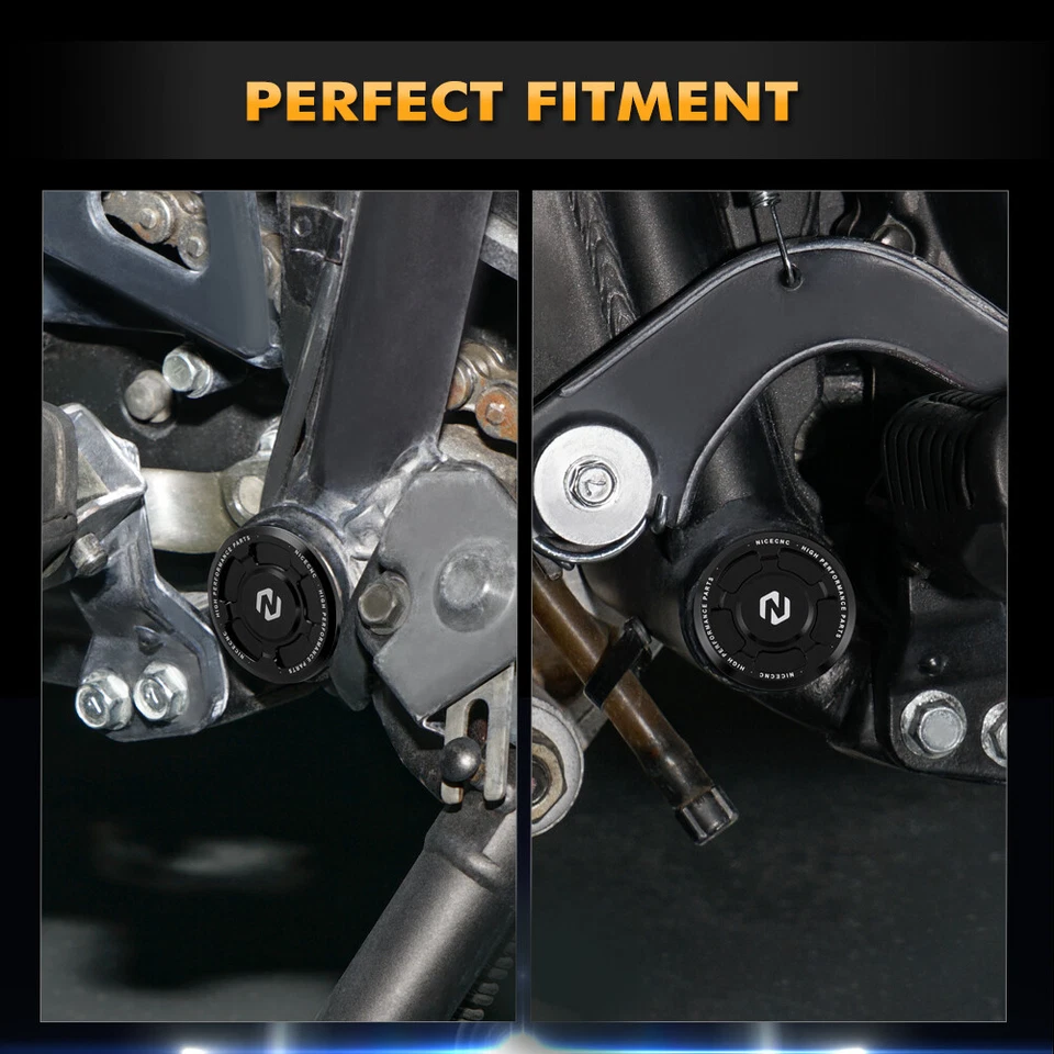 Bonito CNC para Kawasaki KLR650 1987-2024 Marco Tapones Cubierta Protector Aluminio Foto 3 de 4