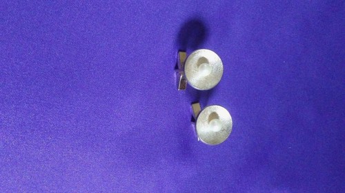 Vintage Shirt Cufflinks, Gold and Pearl Precious Stone - Picture 12 of 12