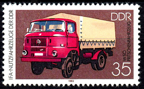 2748 nigdy nie zawiasowy DDR NRD Rok 1982 Samochód Oldtimer Ciężarówka Ifa W 50 - Zdjęcie 1 z 1