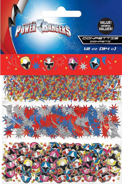 POWER RANGERS NINJA STEEL MESA CONFETI FIESTA CUMPLEAÑOS 1 paquete 3 estilos héroes Foto 2 de 2