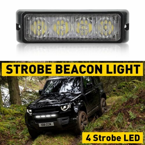 12-24V LED Light Strobe Bar Flashing Warning Beacon Hazard Fit Pickup Off-road - Foto 1 di 10
