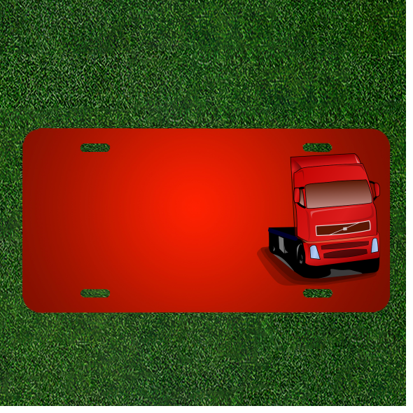 Custom Personalized License Plate With Add Names To Truck Semi Freight