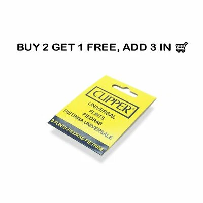 *Special Offer* Clipper Lighter Flints for All Lighter Types - Buy 2 Get 1 Free