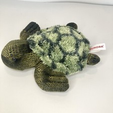Aurora World Green Sea Turtle Plush Realistic Stuffed Animal Toy Ocean 7" Soft