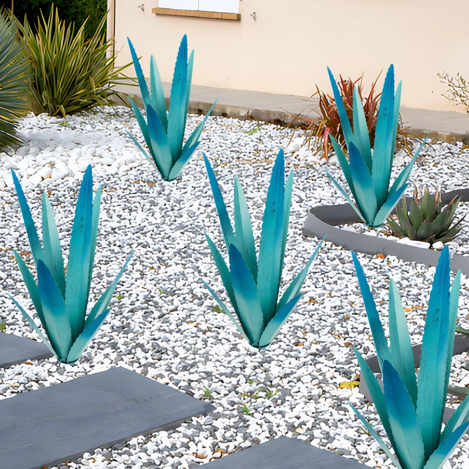 1/2Pcs Agave Plant Rustic Sculpture DIY Tequila Plant for Outdoor Garden Decor - Image 2 of 4