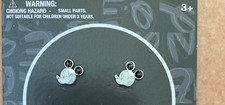 Adorable Pair of Silver Tone Disney Mickey Mouse Enamel Stud Earrings