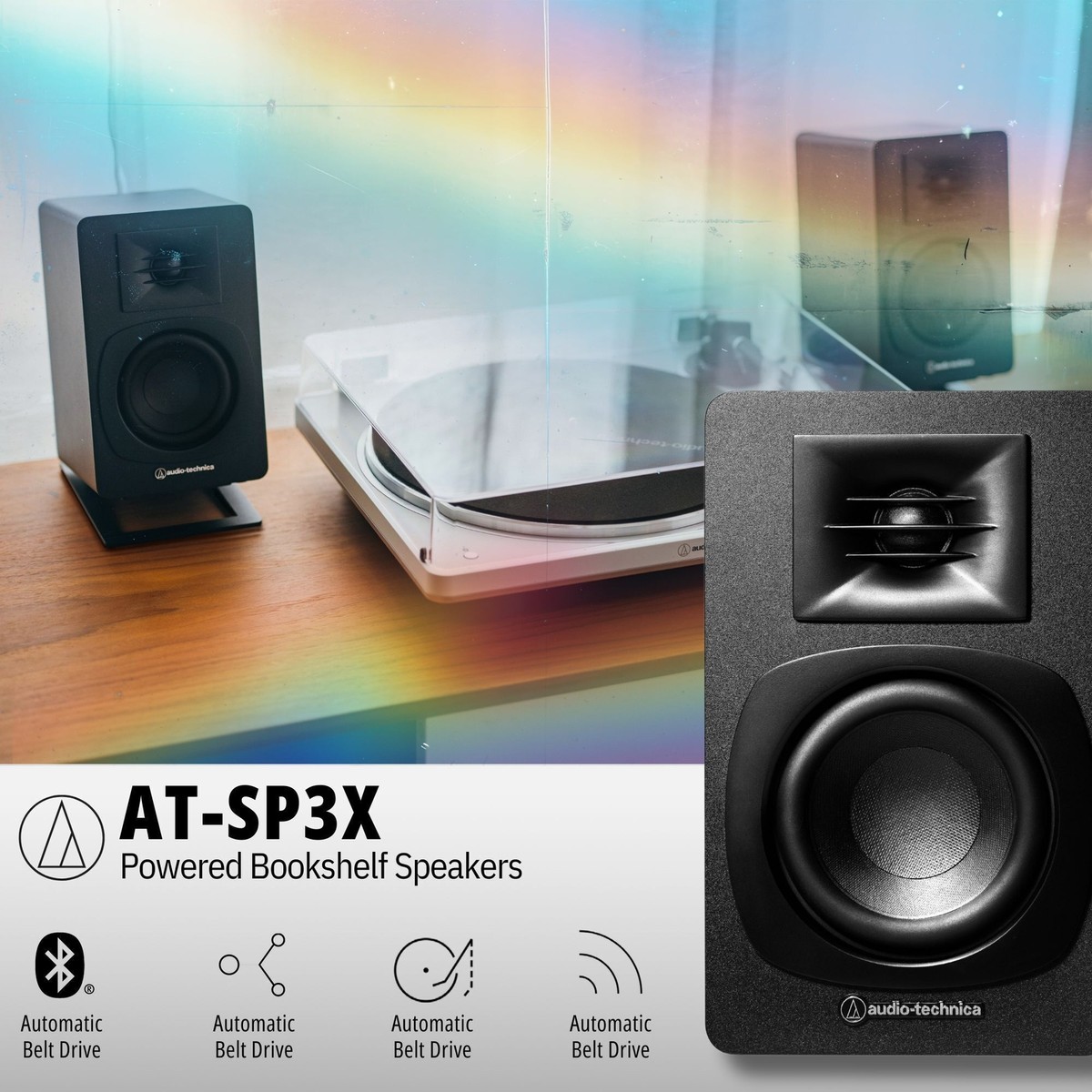audio-technica AT-SP3X スピーカー 2個セット Amazon.com: Audio-Technica AT-SP3X Bookshelf Speakers