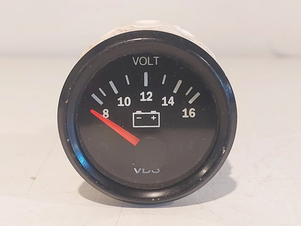 VDO amplificador batería medidor voltaje - moderno - 2" 52mm vintage calibre universal F182 Foto 2 de 4