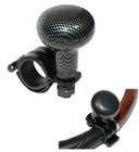 STEERING WHEEL KNOB CARBON FIBRE DESIGN SPINNER HANDLE Car/Truck/Bus/Lorry 81417