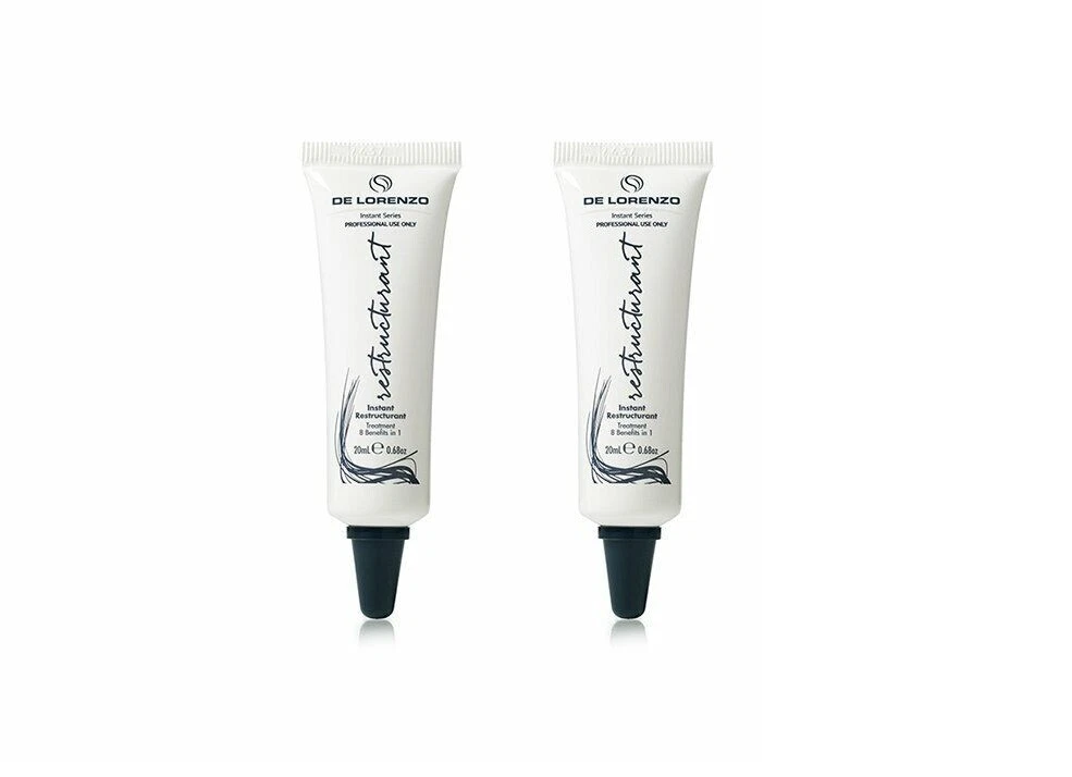 2 x De Lorenzo Instant Restructurant Leave in Treatment 20ml SAME DAY POST!