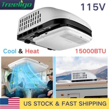 115V Rooftop AC Unit Air Conditioner Heat & Cool 15000BTU Electric for RV Truck