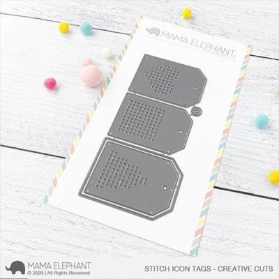Mama Elephant, Creative Cuts/ Stanzschablone, Stitch Icon Tags