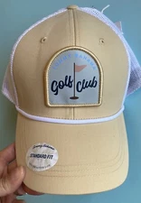 Tommy Bahama Golf Club Live The Active Life Adjustable Trucker Hat Tan NWT
