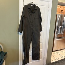Vintage Mens Jumpsuit Coveralls 46 R Key Imperial Green Mechanic USA