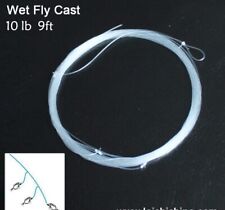 9ft Fly Fishing Leaders with 1 or 2 Droppers 6lb, 10lb Trout Fishing