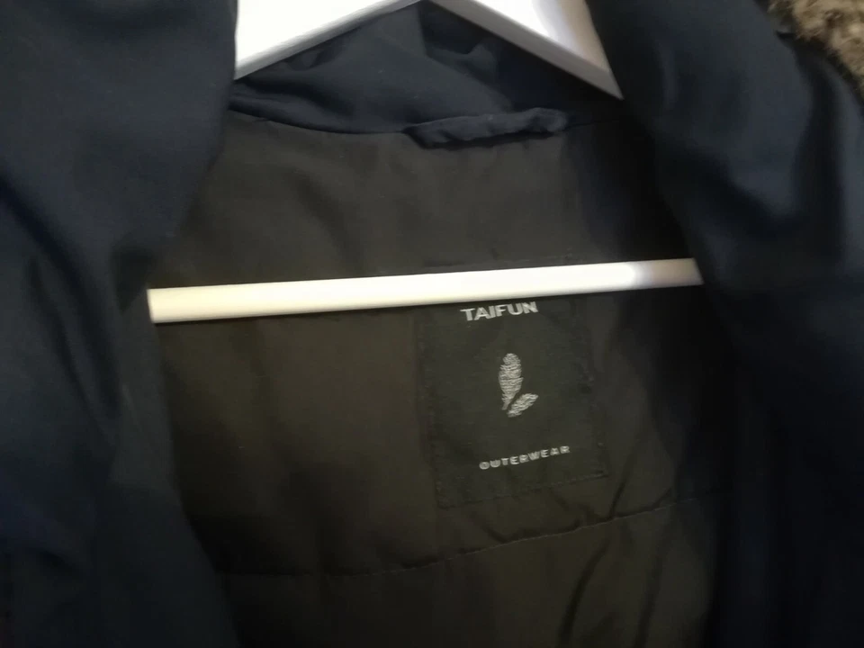 Taifun Outerwear Women's Coat With Faux Fur Size 10  - Image 3 of 4