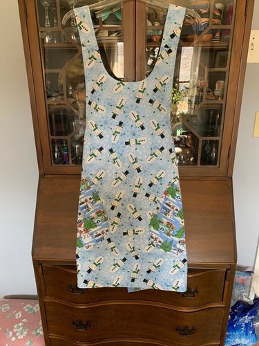 Handmade reversible crossbody apron - Picture 3 of 6