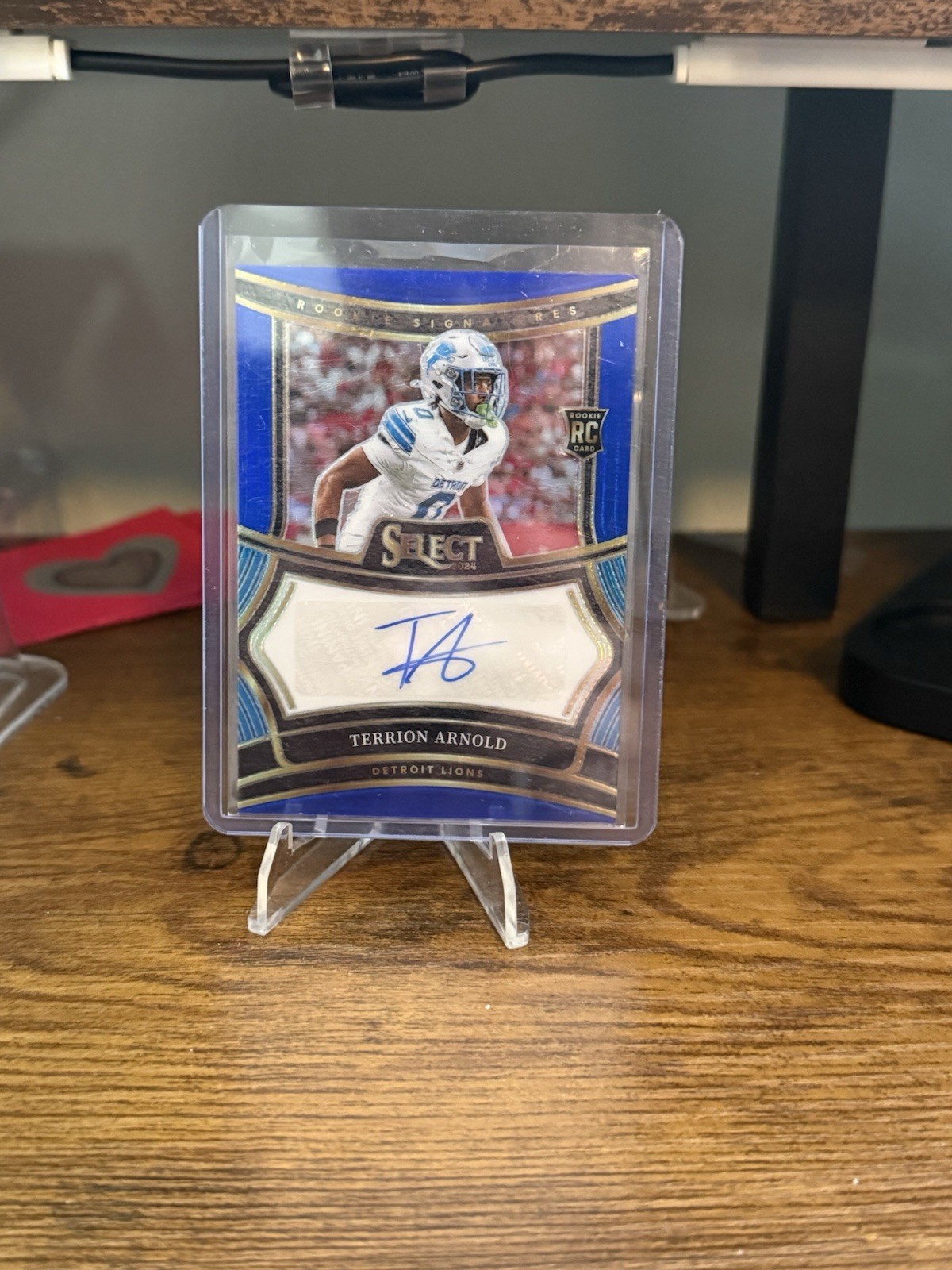 Terrion Arnold Panini Select Rookie Signatures #RSPTAD Blue