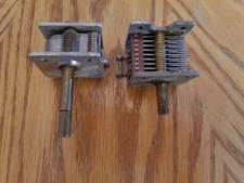 Pair of old Variable Capacitors 400 & 75pf Both test good