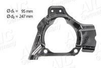 AIC Spritzblech, Bremsscheibe Vorderachse Links U.A. FüR Alfa Romeo, Fiat