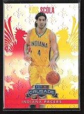 Luis Scola 2013-14 Panini Crusade #186 Crusade Red /349 Indiana Pacers