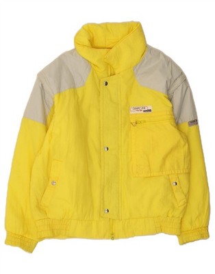 ANZI BESSON Herren Windbreaker Jacke EU 52 XL Gelb Colourblock DB02