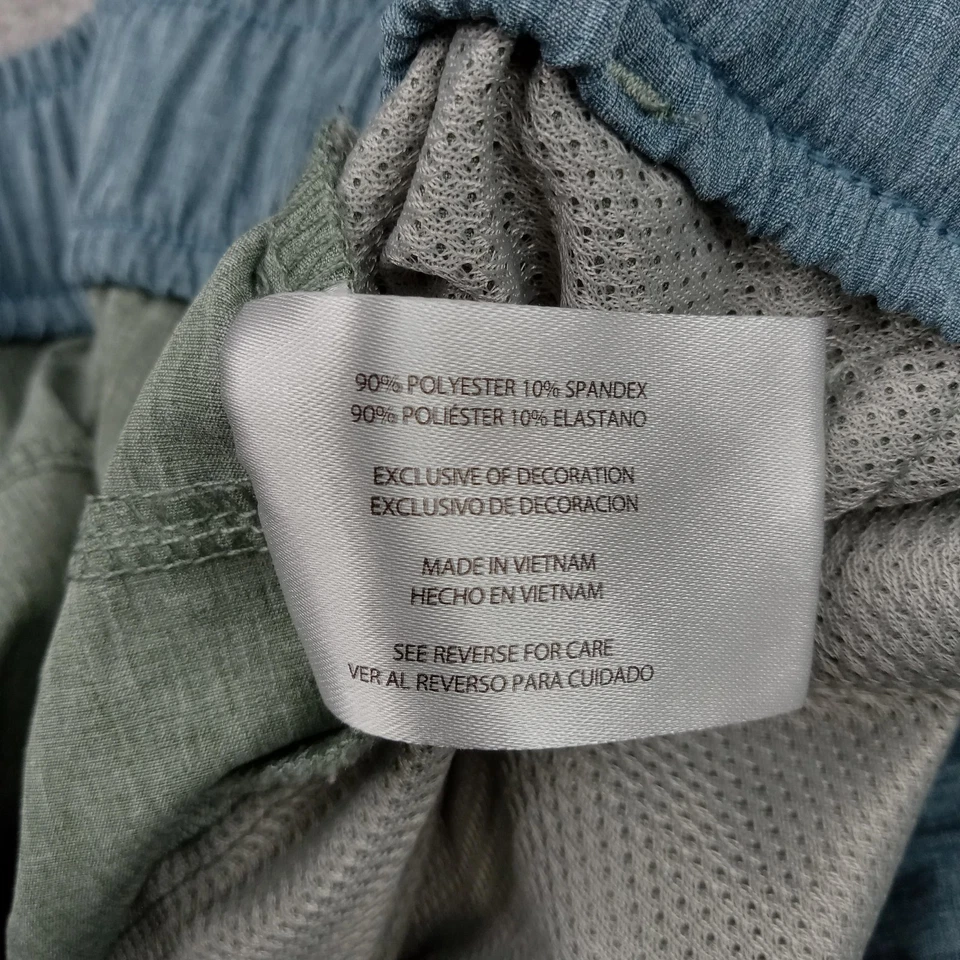 Eddie Bauer Shorts Mens Large Green Lined Swim Trunks Elastic Waist Drawstring - Image 3 of 4