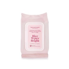Rice Water Bright Makeup Remover Wipes for Fa...