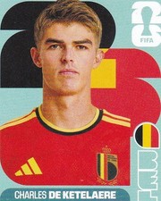2026 Panini FIFA World Cup Soccer Sticker #BEL-17.  Charles De Ketelaere-Belgium