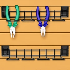 2 Pcs Slatwall Screwdriver Holders Slatwall Plier Holders Screw Driver Organi...