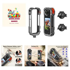 Metal Protective Case for Insta360 X4 Accessories, Upgraded Insta 360 X4 Quic...