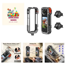 Metal Protective Case for Insta360 X4 Accessories, Upgraded Insta 360 X4 Quic...