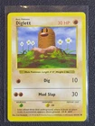 Pokemon TCG Diglett #47 Shadowless Base Set Common Fighting LP