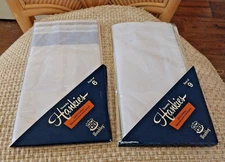 2 pack Wembley Swanky Hankies 100% Cotton Handkerchiefs 9 white & 6 Blue Stripe