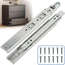 10 Inch Soft Close Drawer Slides 1 Pairs (2Pcs) Heavy Duty Full Extension Ball B
