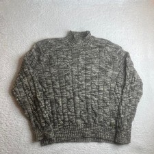 Vintage Polo Ralph Lauren men's multicolor cable knit sweater mock neck xl