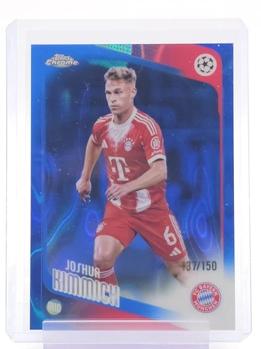 JOSHUA KIMMICH 2025-26 TOPPS CHROME UEFA BLUE LAVA REFRACTOR /150 #55 Q5167