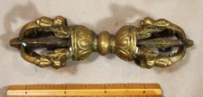 Antique Tibetan Bronze Dorje / Vajra c. 1890