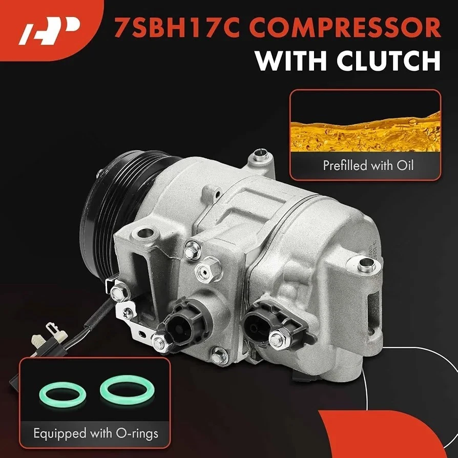 交流电压缩机带离合器,福特探险者 12 - 19,金牛座 13 - 17 和林肯 MKT 13-16 — 第 3/4 张图片