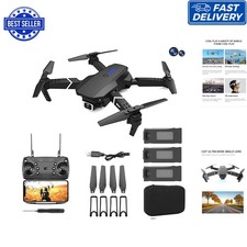 Foldable GPS Drone E88 Pro with 1080P Camera & One-Button Return for Beginners