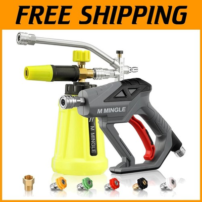 #ad High Pressure Washer Gun with Foam Cannon Kit $87.38