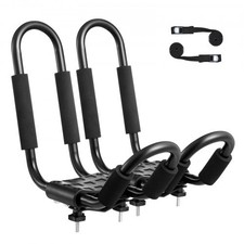VEVOR Kayak Roof Rack,1 Pair J-Bar,Soft Roof Rack,Top Mount Tie Down,Carrier for