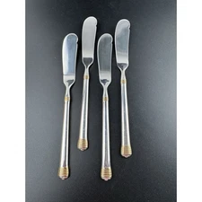 Towle Georgian House Protege 7" Butter Spreader Jam Knife Silver-plate X 4 New!