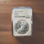 2014 $1 American Silver Eagle NGC MS69 Brown Label