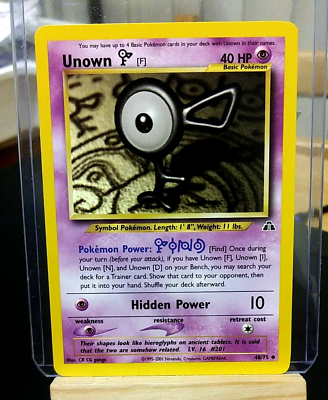 POKEMON Unown F 48/75 Neo Discovery Unlimited, Uncommon, NM Condition | eBay