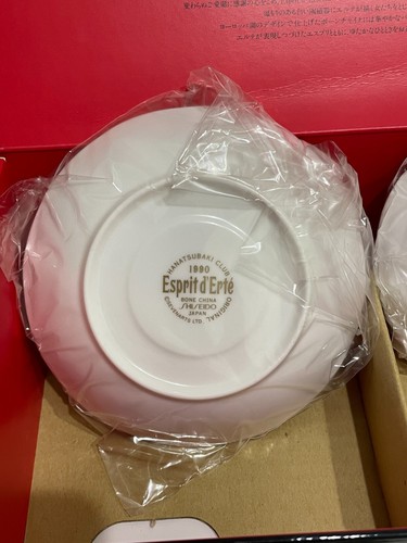 Shiseido Hanatsubaki Club Coffee Demitasse cup Esprit D'Erte 1990 Limited Japan - Picture 10 of 18