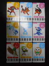Pokemon Music Musical Note Card Incineroar Primarina Decidueye Evolutions #3549