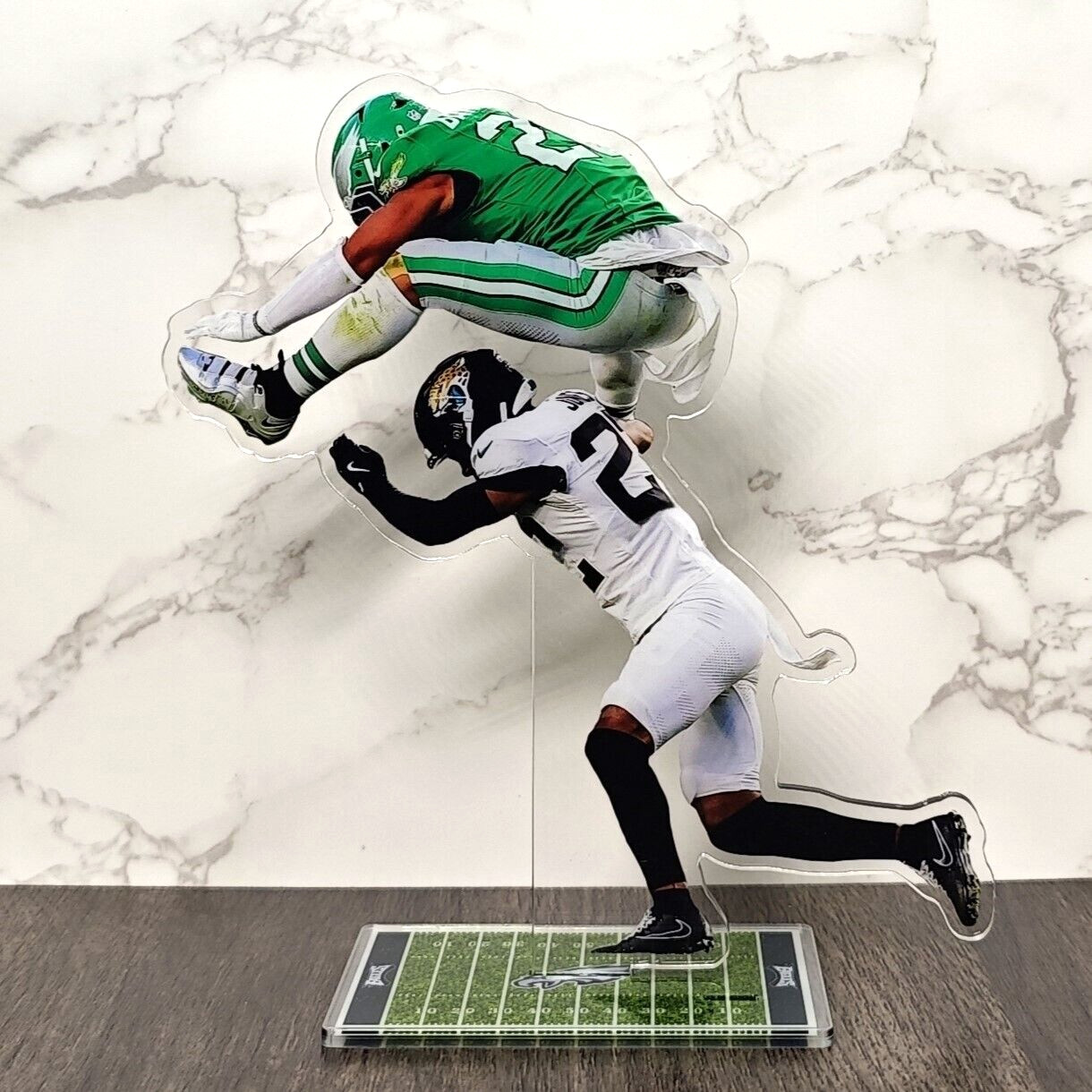 Saquon Barkley Reverse Hurdle Standee - Saquon Barkley Memorabilia & Collectible